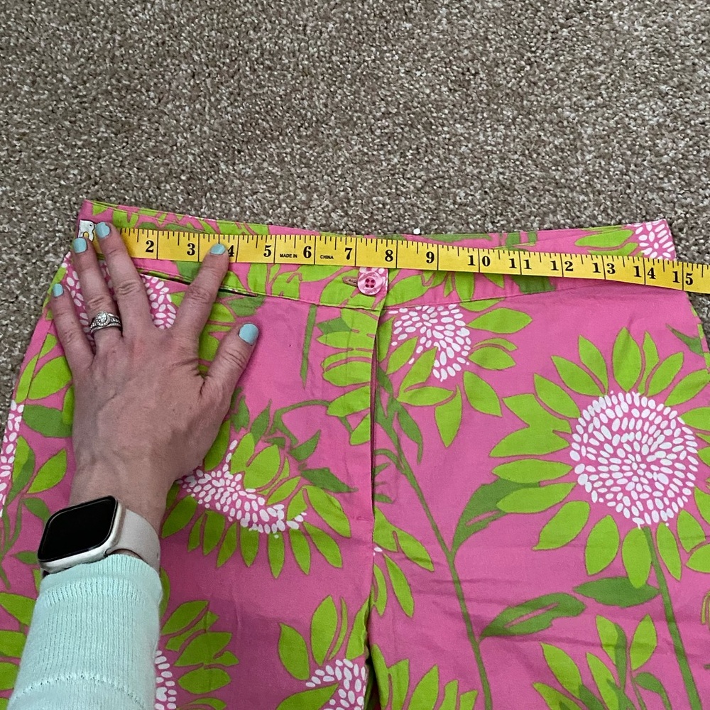 EUC Lilly Pulitzer Vintage Floral Crop Pant HTF - Picture 9 of 9